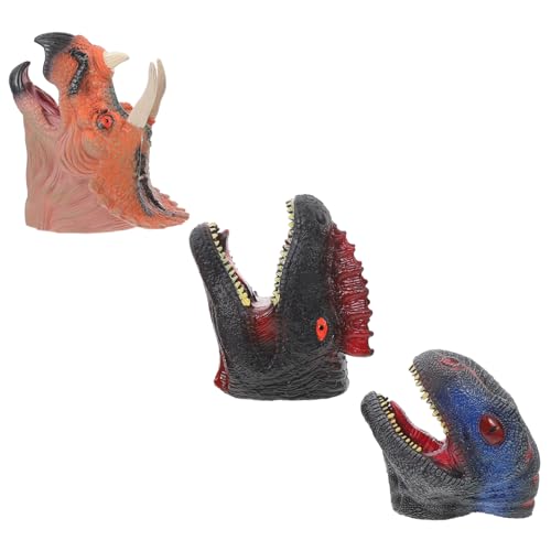 ORFOFE 3 Stück Dinosaurier Handpuppen Spielzeug Dino Handpuppen Spielzeug Dino Handpuppen Dinosaurier Spielzeug Dinosaurier Lustige Handpuppen Handtier Spielzeug Rollenspiel von ORFOFE