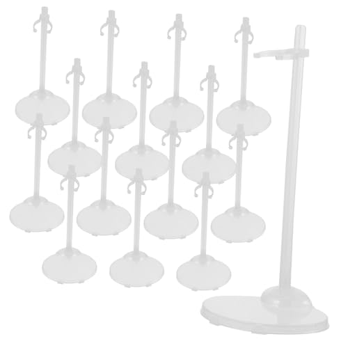 ORFOFE 30 STK Puppenständer Handwerksmesse Kinder dekor Zubehör Abs Actionfigur Steht Auto Figure Stand puppenzubehör Spielzeug Puppe Steht zur Anzeige Puppenhalterung Plastik Transparent von ORFOFE