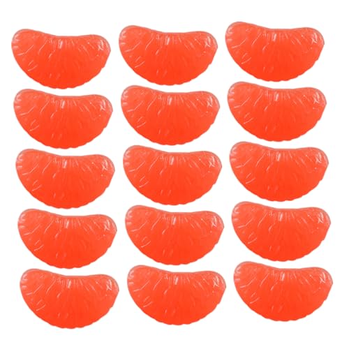 ORFOFE 32 Stück Grapefruit Segment Orangen Dekor Mini Orangenscheiben Charms Haarband Dekor DIY Handyhüllen Charm Haarnadel Charm DIY Bastelbedarf Handy Anhänger Orangenscheiben von ORFOFE