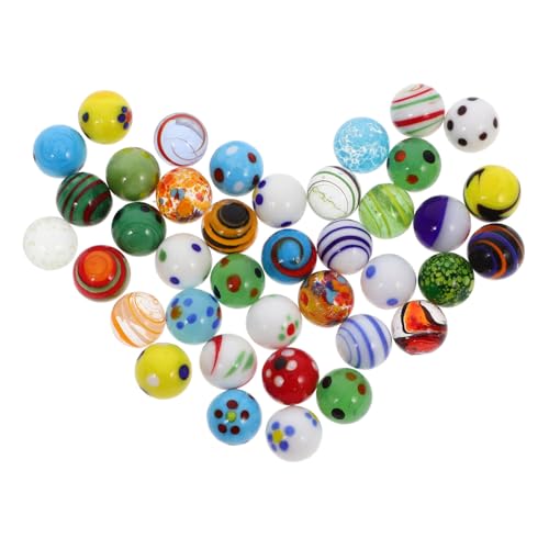 ORFOFE 38 Stück Teiliges Bunte Glasmurmeln für Spiel und Dekoration Farbige Glasperlen für Murmelspiele Vielseitige Deko für Vasen und Aquarium Robustes Glasmaterial ORFOFE 38 Stück Teiliges Bunte Glasmurmeln für Spiel und Dekoration Farbige Glasperlen für Murmelspiele Vielseitige Deko für Vasen und Aquarium Robustes Glasmaterial von ORFOFE
