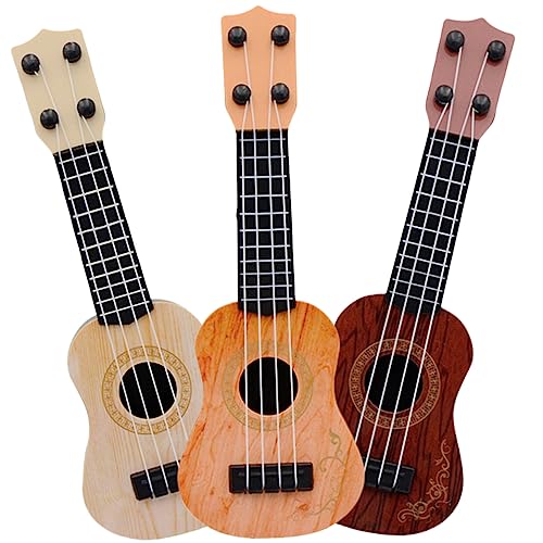 ORFOFE 3St Mini-Ukulele Kindergitarre für Mädchen Kinderspielzeug Musical kinderinstrumente Kinder musikinstrumente akustische Gitarre Kinder-Ukulele-Spielzeug Spielzeug Gitarre Plastik von ORFOFE