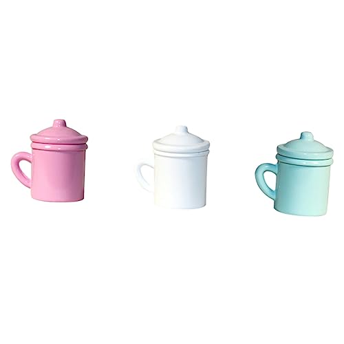 ORFOFE 3st Mini-Tasse Wasserbecher Puppe Mundwasser Tasse Puppenzubehör Kinderspielzeug Mini-küchentasse Kaffeebecher Spielzeug Für Kinder Mini-zubehör Mini-puppenbecher Legierung von ORFOFE