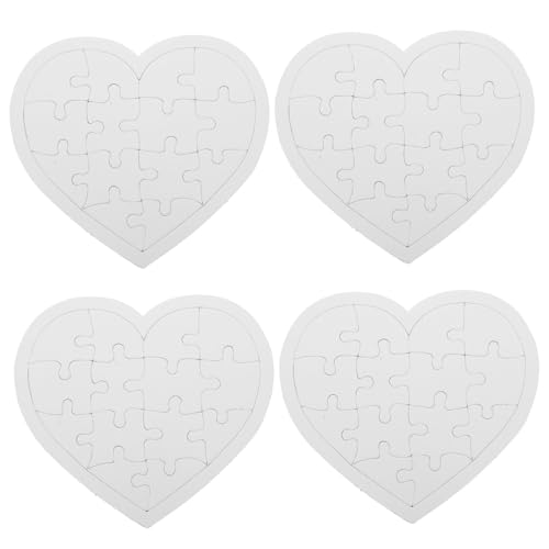 ORFOFE 4 Blätter DIY Blank Puzzles Teiliges Herzförmige Papierpuzzle zum Bemalen Zeichnen Basteln Lernspielzeug Fördert Kreativität Motorik und Farberkennung Zuhause Schule Reise ORFOFE 4 Blätter DIY Blank Puzzles Teiliges Herzförmige Papierpuzzle zum Bemalen Zeichnen Basteln Lernspielzeug Fördert Kreativität Motorik und Farberkennung Zuhause Schule Reise von ORFOFE