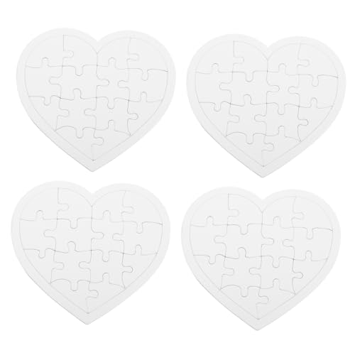 ORFOFE 4 Sätze Herzförmige Blanko Puzzle DIY Malpuzzle Papier Jigsaw Puzzle Bastelset zum Bemalen für Mädchen Ab Jahren Teile zum Selbstgestalten und Malen ORFOFE 4 Sätze Herzförmige Blanko Puzzle DIY Malpuzzle Papier Jigsaw Puzzle Bastelset zum Bemalen für Mädchen Ab Jahren Teile zum Selbstgestalten und Malen von ORFOFE