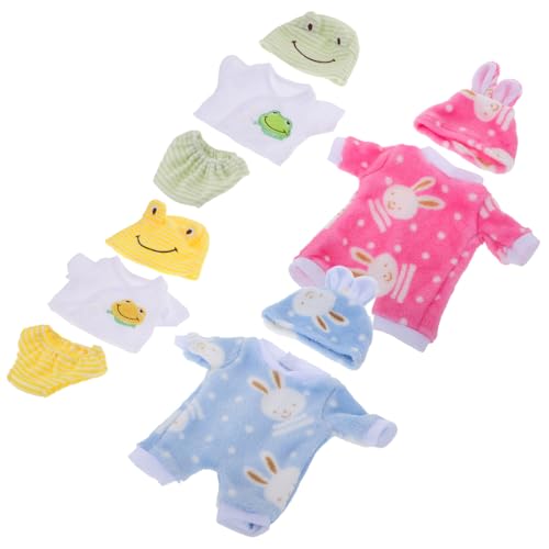 ORFOFE 12 Zoll Große Amerikanische Puppe Babypuppen-Outfits Puppen-kleidungssets Hasen-Schlafanzug Für Mädchen Weich Flexible Passform Ankleidespielzeug Realistisches Design von ORFOFE