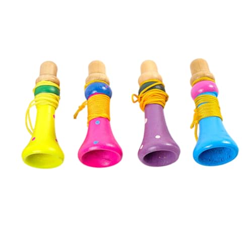 ORFOFE 4 Stück Holz Trompete Buntes Musikinstrument Lernspielzeug Leicht Tragbar Sicher Für Jungen Mädchen Zur Früherziehung Und Musikalischen ORFOFE 4 Stück Holz Trompete Buntes Musikinstrument Lernspielzeug Leicht Tragbar Sicher Für Jungen Mädchen Zur Früherziehung Und Musikalischen von ORFOFE