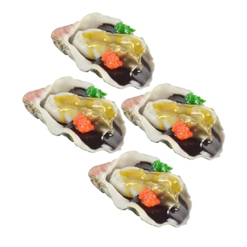 ORFOFE 4 Stück Realistische Austern Modell aus Langlebigem Leicht und Tragbar als Deko für Küche Restaurant und Lernspielzeug für Authentisches Seafood Simulationsspielzeug ORFOFE 4 Stück Realistische Austern Modell aus Langlebigem Leicht und Tragbar als Deko für Küche Restaurant und Lernspielzeug für Authentisches Seafood Simulationsspielzeug von ORFOFE