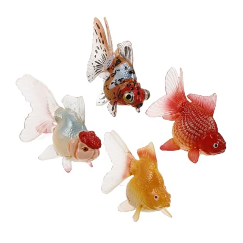ORFOFE 4 Stück Realistische Schwimmende Goldfisch Figuren aus Kindersicherem Kunststoff Mini Aquarium Dekoration Bunte Fischmodelle für Kleine Aquarien und Lernspielzeug zur Meereskunde ORFOFE 4 Stück Realistische Schwimmende Goldfisch Figuren aus Kindersicherem Kunststoff Mini Aquarium Dekoration Bunte Fischmodelle für Kleine Aquarien und Lernspielzeug zur Meereskunde von ORFOFE