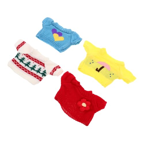 ORFOFE 4 Stück Teiliges Bären Pullover für Plüschtiere Niedliche Mädchen Puppenbekleidung mit Herz Blüten Regenschirm und Weihnachtsbaum Motiven Waschbare Strapazierfähige Kuscheltiere ORFOFE 4 Stück Teiliges Bären Pullover für Plüschtiere Niedliche Mädchen Puppenbekleidung mit Herz Blüten Regenschirm und Weihnachtsbaum Motiven Waschbare Strapazierfähige Kuscheltiere von ORFOFE