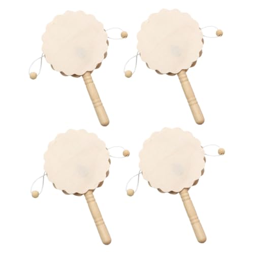 ORFOFE 4 Stück Teiliges Blanko Holz Rasseltrommel DIY Handmalerei Musikinstrument Holzspielzeug für Kreative und Hand Auge koordination ORFOFE 4 Stück Teiliges Blanko Holz Rasseltrommel DIY Handmalerei Musikinstrument Holzspielzeug für Kreative und Hand Auge koordination von ORFOFE