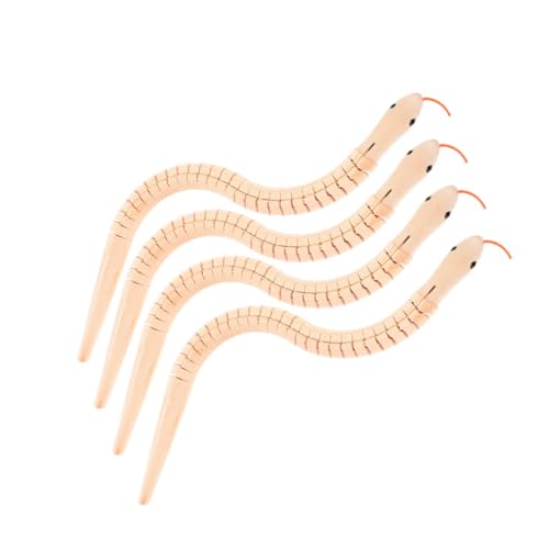 ORFOFE 4 Stück Teiliges Flexibles Holzschlangenspielzeug zum Bemalen Gelenkig Beweglich Pädagogisches Kreativset für Ab Jahren Fördert Kognitive Fähigkeiten und Fantasievolles ORFOFE 4 Stück Teiliges Flexibles Holzschlangenspielzeug zum Bemalen Gelenkig Beweglich Pädagogisches Kreativset für Ab Jahren Fördert Kognitive Fähigkeiten und Fantasievolles von ORFOFE