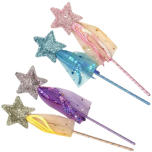 ORFOFE 4 Stück Teiliges Glitzer Feenstäbe für Kostümspiele Party Deko Leicht zu Greifen für Mädchen Cosplay und Bühnenauftritte ORFOFE 4 Stück Teiliges Glitzer Feenstäbe für Kostümspiele Party Deko Leicht zu Greifen für Mädchen Cosplay und Bühnenauftritte von ORFOFE