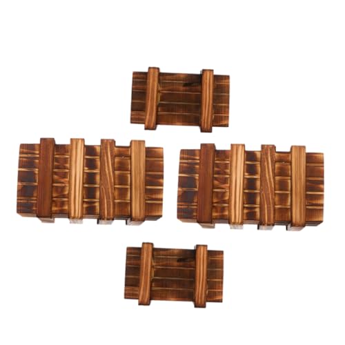 ORFOFE 4 Stück Teiliges Holz Spiel mit versteckten Fächern Kindgerechtes Denkspielzeug für Sicher ohne Sichtbare Nägel als Lernspiel für Unterwegs Hause ORFOFE 4 Stück Teiliges Holz Spiel mit versteckten Fächern Kindgerechtes Denkspielzeug für Sicher ohne Sichtbare Nägel als Lernspiel für Unterwegs Hause von ORFOFE