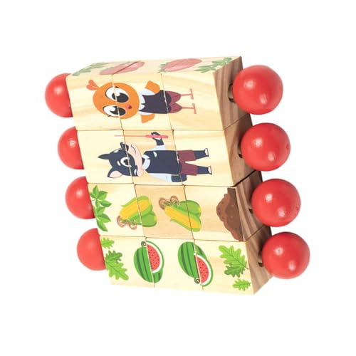 ORFOFE 4 Stück Teiliges Holzpuzzle mit Drehbaren Tiermotiven Motorikförderndes Lernspielzeug Ab Jahr Pädagogisches Stapelspiel für Frühe Entwicklung und Sichere Spielphase ORFOFE 4 Stück Teiliges Holzpuzzle mit Drehbaren Tiermotiven Motorikförderndes Lernspielzeug Ab Jahr Pädagogisches Stapelspiel für Frühe Entwicklung und Sichere Spielphase von ORFOFE
