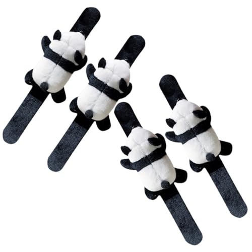 ORFOFE 4 Stück Teiliges Panda Plüsch Slap Armband Weiche Schnapparmbänder Lustige DIY Wristbands für Jungen Mädchen als Party Mitgebsel und Geschenkaccessoire ORFOFE 4 Stück Teiliges Panda Plüsch Slap Armband Weiche Schnapparmbänder Lustige DIY Wristbands für Jungen Mädchen als Party Mitgebsel und Geschenkaccessoire von ORFOFE