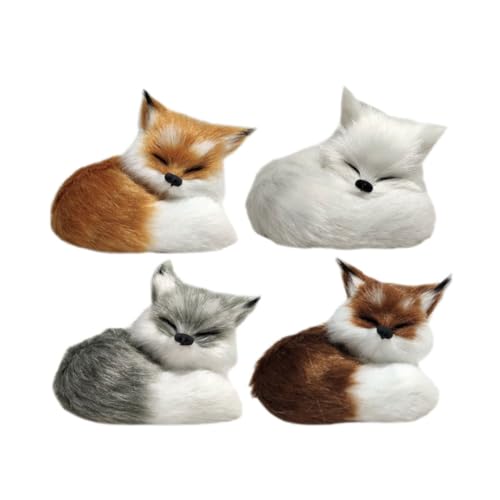 ORFOFE 4 Stück Teiliges Realistische Plüsch fuchsmodule Lebensechte Tierfiguren aus Hochwertigem Plüsch Dekorative Schlafzimmer Schreibtisch Ornamente Weiche Handliche Fuchs Dekoration ORFOFE 4 Stück Teiliges Realistische Plüsch fuchsmodule Lebensechte Tierfiguren aus Hochwertigem Plüsch Dekorative Schlafzimmer Schreibtisch Ornamente Weiche Handliche Fuchs Dekoration von ORFOFE