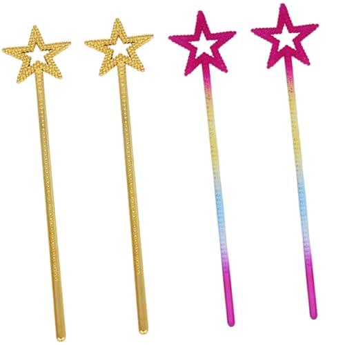 ORFOFE 4 Stück Teiliges Sternförmige Feenstäbe für Mädchen Party Cosplay Bühnenauftritte Kindergeburtstag Engel Kostüm Zubehör ORFOFE 4 Stück Teiliges Sternförmige Feenstäbe für Mädchen Party Cosplay Bühnenauftritte Kindergeburtstag Engel Kostüm Zubehör von ORFOFE