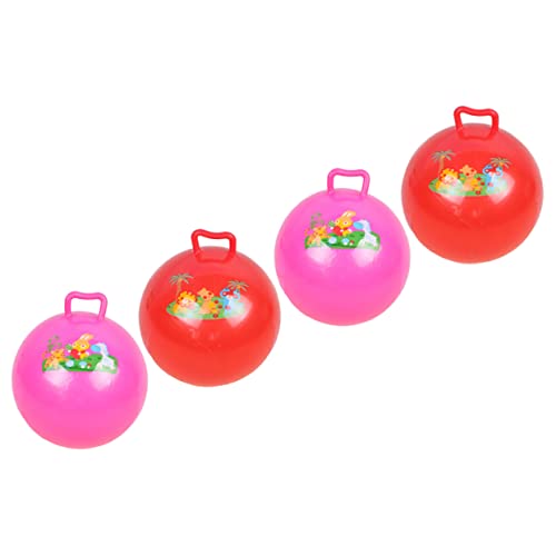 ORFOFE 4 Stück den Ball klopfen Hüpfbälle für Kinder aufblasbares Spielzeug Springender Ballon hupfball für Kinder aufblasbarer Ball Bildungsbälle Kinder Spielzeug-Cartoon-Ball PVC von ORFOFE