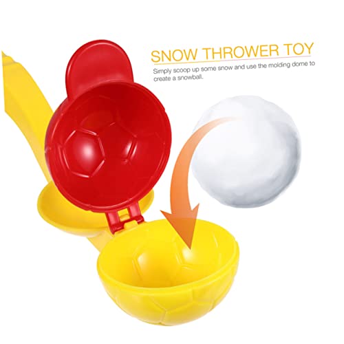 ORFOFE 4 Stück mit Schneefräse Spielen Schneeball-Shooter Schneeballmaschine für Kinder Schneespielform Spielzeug für Kinder Toys Spielzeug zum Schneeballmachen Schneeball-Modell Abs von ORFOFE