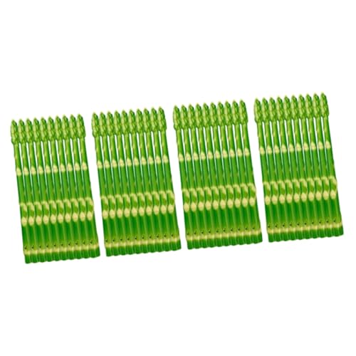 ORFOFE 40 STK künstliche Spargelverzierung kleine Spargelstütze künstlicher Spargel künstliches Gemüsemodell Anlage The Green die grünen Spargel-Modell Simulation Spargeldekore PVC von ORFOFE