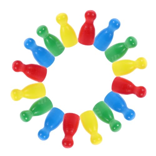 ORFOFE 40 Stück Teiliges Holzschachfiguren Ersatzspielsteine Leichte Tragbare Spielfiguren in Farben Rot Gelb Blau Grün für Brettspiele Kompakt und Glatt als Zubehör und Ersatzteile ORFOFE 40 Stück Teiliges Holzschachfiguren Ersatzspielsteine Leichte Tragbare Spielfiguren in Farben Rot Gelb Blau Grün für Brettspiele Kompakt und Glatt als Zubehör und Ersatzteile von ORFOFE