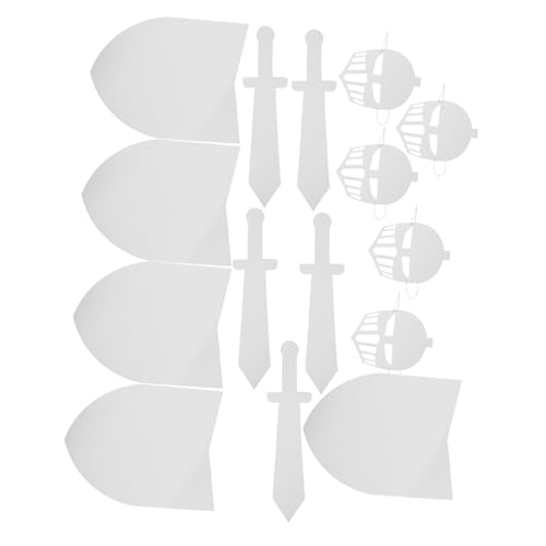 ORFOFE 5 Sätze DIY Ritter Schild Maske Bastelset Unbemalt Karton Kostüm Zubehör für Halloween Party Jungen Mädchen Kreative Rollenspiele ORFOFE 5 Sätze DIY Ritter Schild Maske Bastelset Unbemalt Karton Kostüm Zubehör für Halloween Party Jungen Mädchen Kreative Rollenspiele von ORFOFE