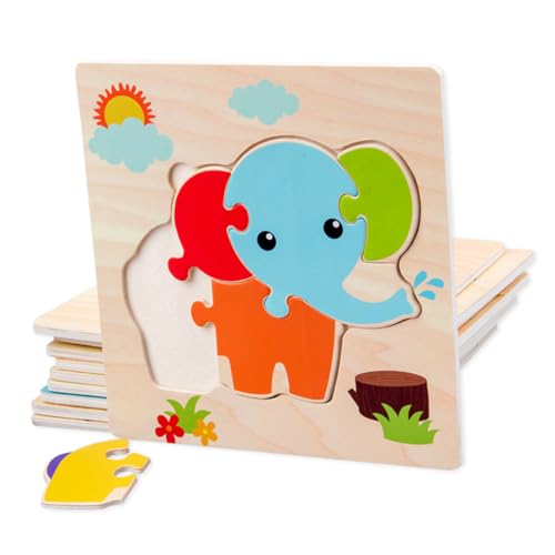 ORFOFE 5 Stück 1 Satz pädagogisches Spielzeug Kinder rätsel Kinder Puzzle knobeleien für Kinder Spielzeug für Kinder Kinderpuzzle Puzzlematte Puzzles aus Holz Puzzlebrett aus Holz Hölzern von ORFOFE