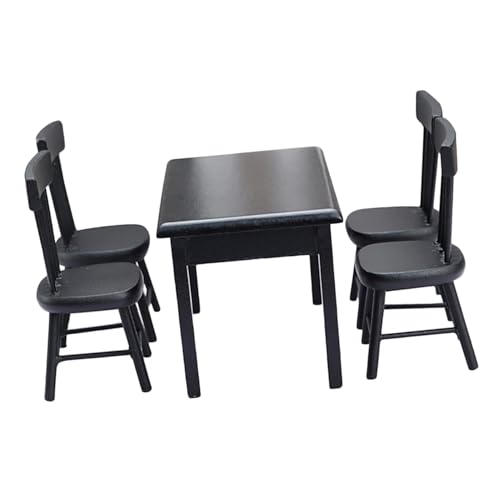 ORFOFE 5 Stück Puppenhaus Möbel Schwarz Mikrolandschaft Dekoration für Kreatives Basteln ORFOFE 5 Stück Puppenhaus Möbel Schwarz Mikrolandschaft Dekoration für Kreatives Basteln von ORFOFE