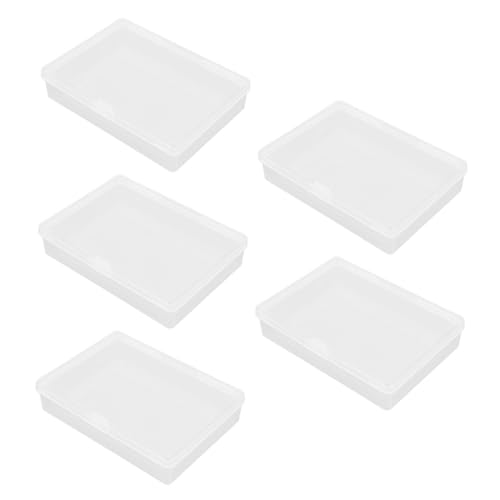 ORFOFE 5 Stück Rechteckige Aufbewahrungsboxen aus Kunststoff mit Deckel Transparent als Poker Kartenbox und Spielkarten Etui Platzsparend Kratzfest Vielseitig für Kleine Gegenstände ORFOFE 5 Stück Rechteckige Aufbewahrungsboxen aus Kunststoff mit Deckel Transparent als Poker Kartenbox und Spielkarten Etui Platzsparend Kratzfest Vielseitig für Kleine Gegenstände von ORFOFE