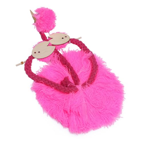 ORFOFE 5 Stück Schnur Scrump Plüsch Hängende Flamingoverzierung Lernspielzeug Für Kinder Stofftiere, Plüschtiere Flamingo Plüschtier Küken Stofftier Küken Spielzeug Puppen Hölzern Rosa von ORFOFE