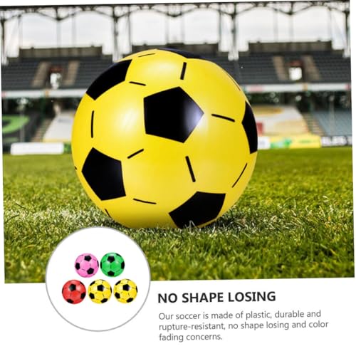 ORFOFE 5 Stück Teiliges Aufblasbares Fußball Leichte Kunststoffspielbälle für Outdoor Spiele Tragbar und Einfach zu Transportieren Zufällige Farben Geeignet für Heim Zufällige Farbe ORFOFE 5 Stück Teiliges Aufblasbares Fußball Leichte Kunststoffspielbälle für Outdoor Spiele Tragbar und Einfach zu Transportieren Zufällige Farben Geeignet für Heim Zufällige Farbe von ORFOFE