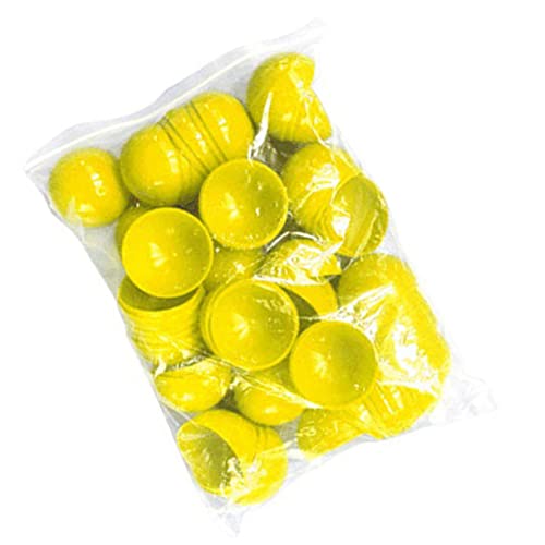 ORFOFE 50 Stück Aktivität Bunte Bälle Veranstaltungslotterie Hohl Spielzeug Aufblasbare Bälle Lucky-dip-kapseln Pitbälle Verlosung Aktivität Lotteriebälle Mini-verkaufsautomat Ball Yellow von ORFOFE