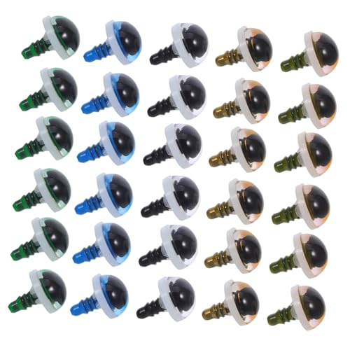 ORFOFE 50 Stück Kunststoff Katzenaugen in Farben Realistische Handgefertigte Puppenaugen für DIY Häkeltiere Plüschtiere Bastelprojekte Langlebig und Einfach zu Befestigen ORFOFE 50 Stück Kunststoff Katzenaugen in Farben Realistische Handgefertigte Puppenaugen für DIY Häkeltiere Plüschtiere Bastelprojekte Langlebig und Einfach zu Befestigen von ORFOFE