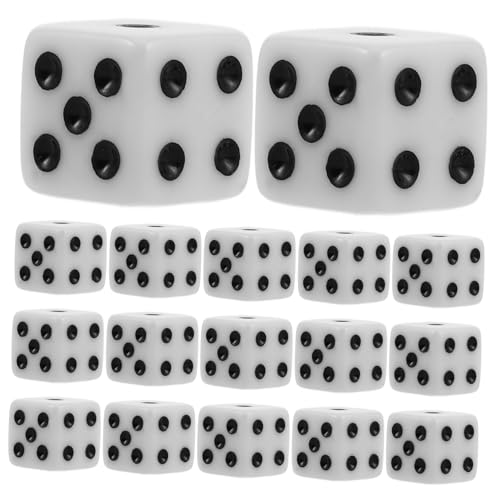 ORFOFE 50 Stück Teiliges Würfel Set Weiß mit Rechtwinkliger Rundung Sechsseitige Standard Spielwürfel Schwarze Punkte für Brettspiele Bar Ktv Unterhaltung ORFOFE 50 Stück Teiliges Würfel Set Weiß mit Rechtwinkliger Rundung Sechsseitige Standard Spielwürfel Schwarze Punkte für Brettspiele Bar Ktv Unterhaltung von ORFOFE