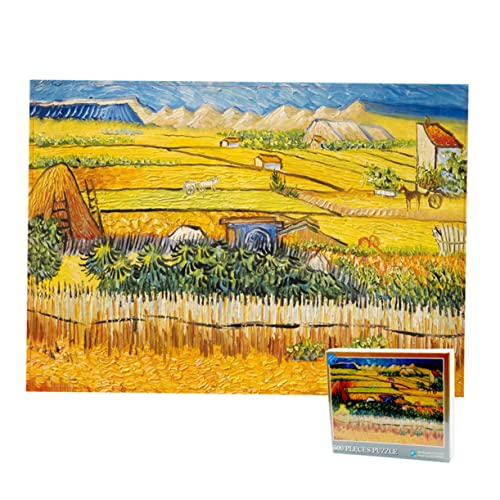 ORFOFE 500 Stück Pädagogisches Puzzle Puzzle-Spielzeug Erwachsene Puzzle Puzzle-Aufkleber Billige Puzzles Für Erwachsene Dorf Rätsel Puzzle Für Erwachsene Rätsel Für Kinder Yellow von ORFOFE