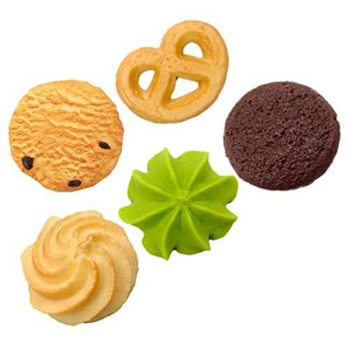 ORFOFE 5St Simulierte Cookies simuliertes Keksdekor künstliche Cookies-Modelle plätzchen dekorieren Hausdekoration Kunstkeks Spielzeuge künstlicher Keks gefälschter Keks realistisch PVC von ORFOFE