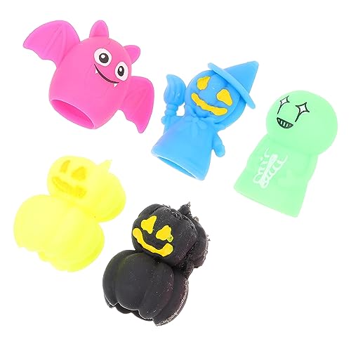 ORFOFE 5st Spielzeug Süße Halloween-fingerpuppe Cartoon-fingerpuppe Zum Geschichtenerzählen Fingerpuppen Für Halloween Fingerpuppen Masse Halloween-fingerpuppen Mini-handpuppe von ORFOFE