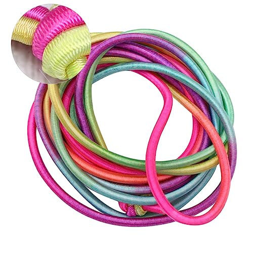 ORFOFE 5st Springseil Aus Gummiband Kinder Hüpfen Verstellbares Chinesisches Seil Chinesisches Springseil Für Kinder Springseil Für Fitness Outdoor-übungsseil Kinder Im Freien Colorful von ORFOFE