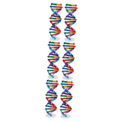 ORFOFE 6 STK naturwissenschaftliches Bildungsinstrument Lernhilfen für menschliche DNA DNA-Molekülmodell molekularbiologie Double Helix deko Werkzeug Wissenschaftsmodell Gen-DNA-Modell von ORFOFE