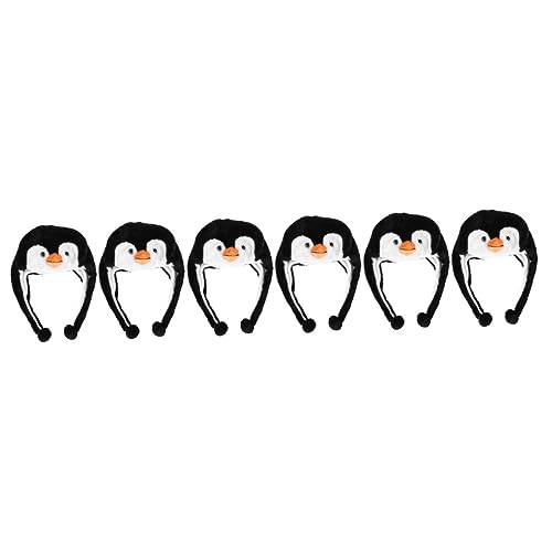 ORFOFE 6 Stk Pinguin-Hut tierischer Hut kreativer Hut Neuheit Hut Pinguin-Kostüm caps für kinder tiermütze the hat kleider Hutschachtel Party-Pinguinhut Pinguin-Kopfbedeckung PP Baumwolle von ORFOFE