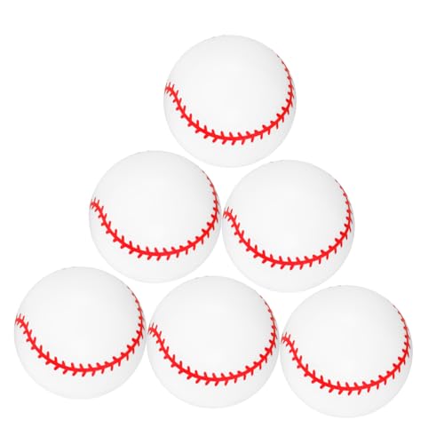 ORFOFE 3-Zoll-Baseball-spielzeugset Aus Robustem PVC Aufblasbares Baseball-spielzeugset 6-teilig Kinder-Baseball-partydekoration Weiche Bälle Für Kinder Baby-Baseball-Spielzeug von ORFOFE