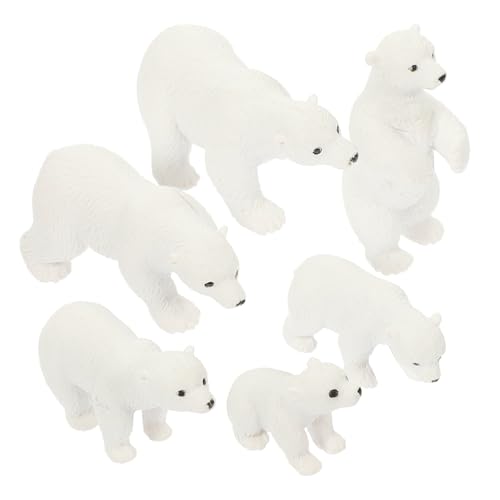 ORFOFE 6 Stück Resin Miniatur Weißer Eisbär Figuren Realistische Eisbär Dekoration Klein und Robust Niedliche Schreibtisch Deko für Lernspielzeug und Mikrolandschaft ORFOFE 6 Stück Resin Miniatur Weißer Eisbär Figuren Realistische Eisbär Dekoration Klein und Robust Niedliche Schreibtisch Deko für Lernspielzeug und Mikrolandschaft von ORFOFE