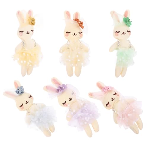 ORFOFE 6 Stück Teiliges DIY Plüschhasen- Weiche Gefüllte Kaninchenpuppe Bunte Stoffhasen für Bastelarbeiten Kleines Kuscheltier zum Dekorieren und Verschenken für Familienzeit ORFOFE 6 Stück Teiliges DIY Plüschhasen- Weiche Gefüllte Kaninchenpuppe Bunte Stoffhasen für Bastelarbeiten Kleines Kuscheltier zum Dekorieren und Verschenken für Familienzeit von ORFOFE