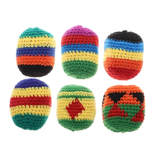 ORFOFE 6 Stück Teiliges Gehäkelte Bunte Jonglierbälle für Handgefertigte Weiche Wurfsäcke Langlebig für Wurfspiele im Kindergarten und Freizeitspaß ORFOFE 6 Stück Teiliges Gehäkelte Bunte Jonglierbälle für Handgefertigte Weiche Wurfsäcke Langlebig für Wurfspiele im Kindergarten und Freizeitspaß von ORFOFE