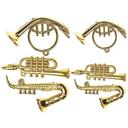 ORFOFE 6 Stück Teiliges Miniatur Musikinstrument aus Detailgetreue Trompete und Saxophon Puppenhaus Dekoration Leicht Kompakt für Kreative Handarbeit und Sammlungen ORFOFE 6 Stück Teiliges Miniatur Musikinstrument aus Detailgetreue Trompete und Saxophon Puppenhaus Dekoration Leicht Kompakt für Kreative Handarbeit und Sammlungen von ORFOFE