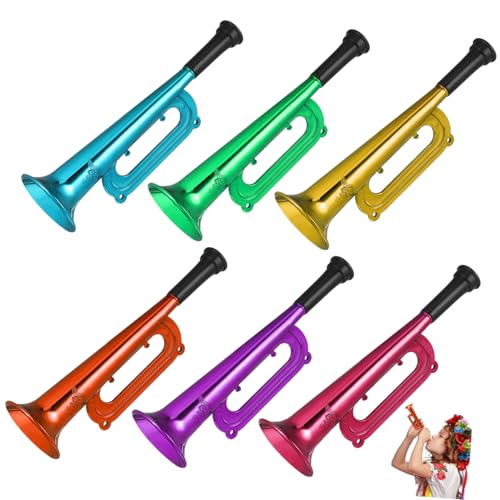 ORFOFE 6 Stück Teiliges Plastikspielzeug Trompeten Bunte Trompeten für Party Sportveranstaltungen Fußball Spiele Fanartikel Nachwuchs Musiker ORFOFE 6 Stück Teiliges Plastikspielzeug Trompeten Bunte Trompeten für Party Sportveranstaltungen Fußball Spiele Fanartikel Nachwuchs Musiker von ORFOFE