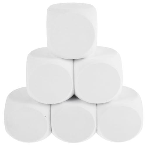 ORFOFE 6 Stück Weiße Eva Schaumstoffwürfel Blanko Würfel für DIY Malen Basteln Kreative Gestaltung Hand-Auge-koordination Party Dekoration ORFOFE 6 Stück Weiße Eva Schaumstoffwürfel Blanko Würfel für DIY Malen Basteln Kreative Gestaltung Hand-Auge-koordination Party Dekoration von ORFOFE