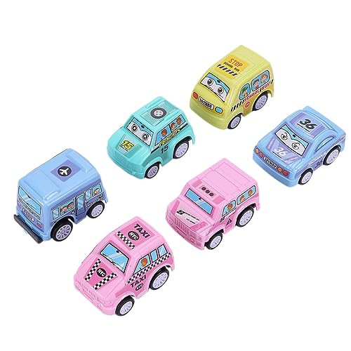 ORFOFE 6 Teiliges Mini ägheits LKW Technik Van Spielzeugset Frühes Lernspielzeug Für Kleinkinder Spielzeugautos Für Kinder Geschenkidee Für Jungen Und ädchen Stadtfahrzeug Set von ORFOFE