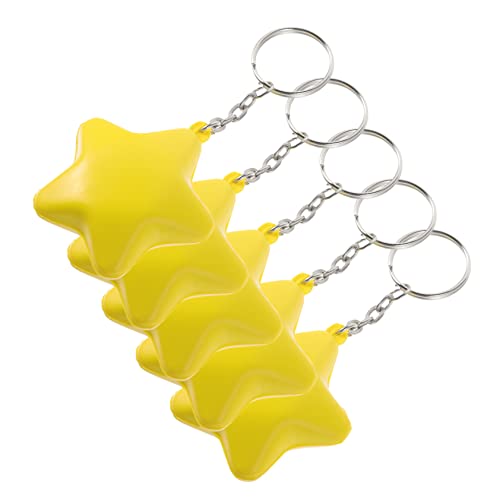 ORFOFE 6pcs Star Squeeze Spielzeug Sterne Schlüsselbund Kinder Stressspielzeug Pentagramm Star Squeeze Spielzeug Kinder Spielzeug von ORFOFE