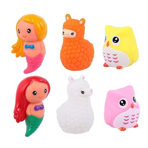 ORFOFE 6st Badespielzeug Für Babys Leuchtendes Duschspielzeug Tierisches Schwimmspielzeug Dusche Babyspielzeug Wannenspielzeug Badespielzeug Für Kleinkinder Tierisches Spielset Vinyl von ORFOFE